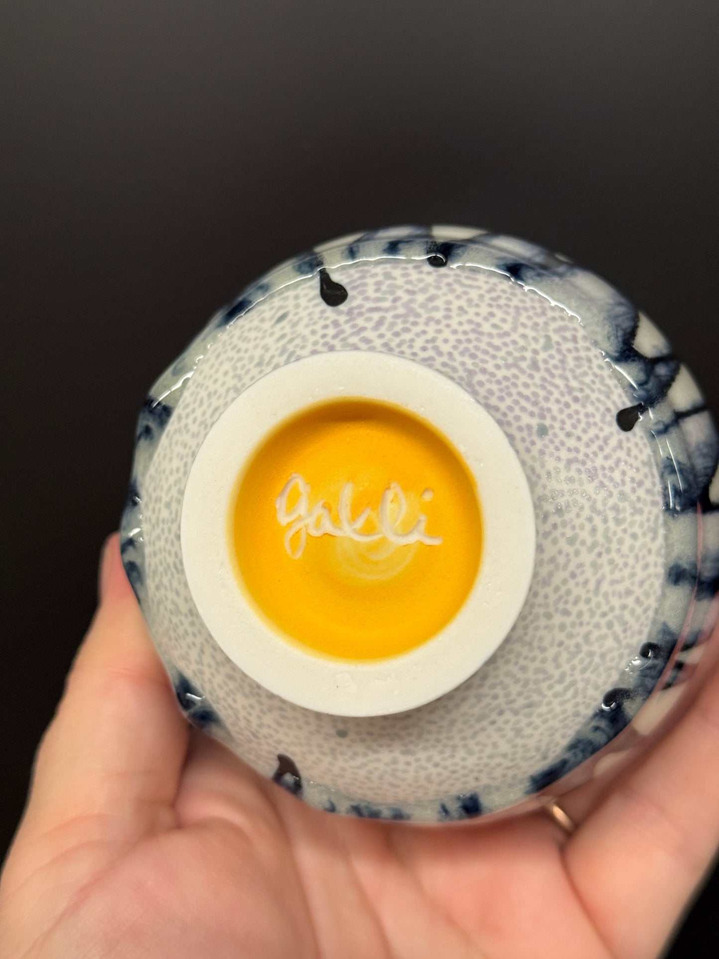 Cup with color dots